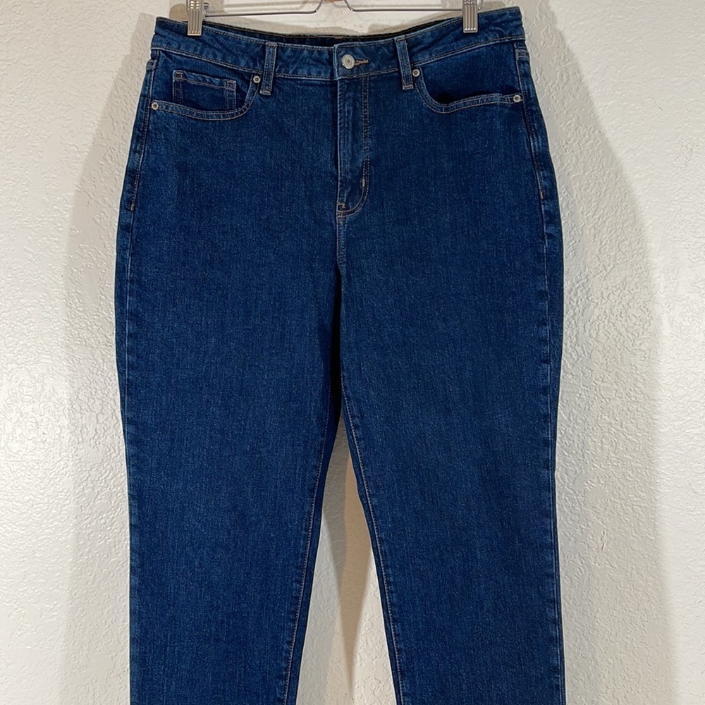 OLD NAVY O.G. Straight High Rise Secret-Slim Pockets Jeans Size 14 - Picture 4 of 12